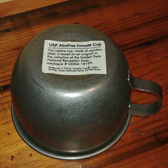 Alcatraz Inmate Cup Replica Stainless Steel - Picture 3 of 3